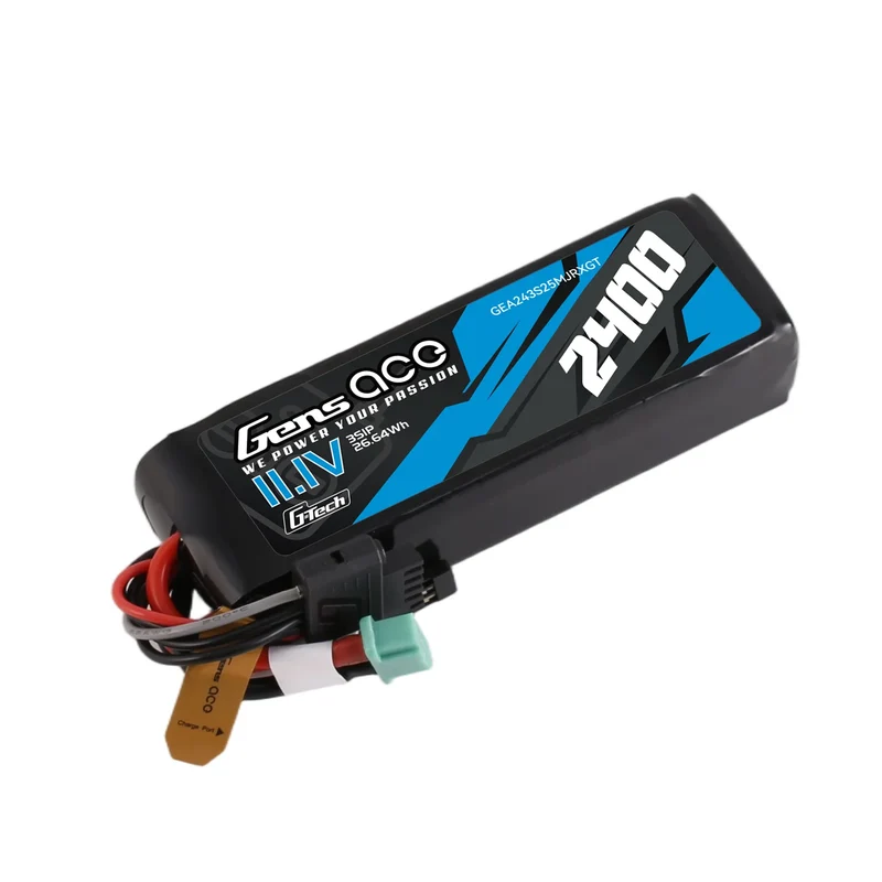 Gens Ace Mini G-Tech 2400mAh 11.1V 3S1P 25C LiPo-Akkupack für Empfänger