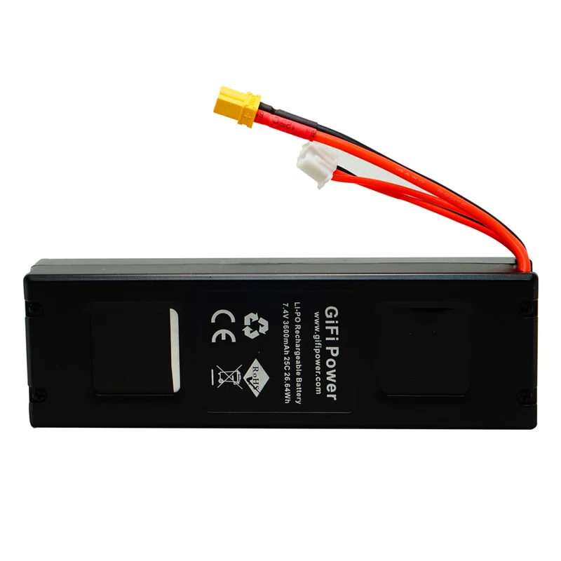 7,4V 3600mAh LiPo Akku für MJX Bugs 3 Force1 F100 Contixo F17 Quadcopter