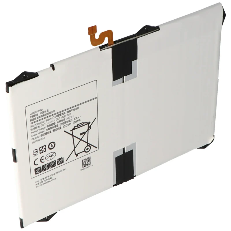 AccuCell Akku passend für Samsung Galaxy Tab S3 9.7, SM-T820, Li-Polymer, 3,8V, 6000mAh, 22,8Wh, built-in, ohne Werkzeug