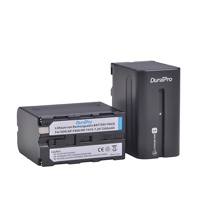 2Pc 7200mAh NP-F960 NP F970 Kamera Batterie LCD USB Ladegerät für NP-F550 F770 F750 F960 FM500H FM70 QM91D QM71D HVR-V1J