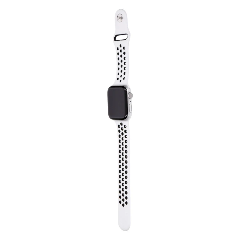 Apple Watch Series 6 Nike GPS 44mm Silber Aluminiumgehäuse mit Sportarmband Platinum/Schwarz