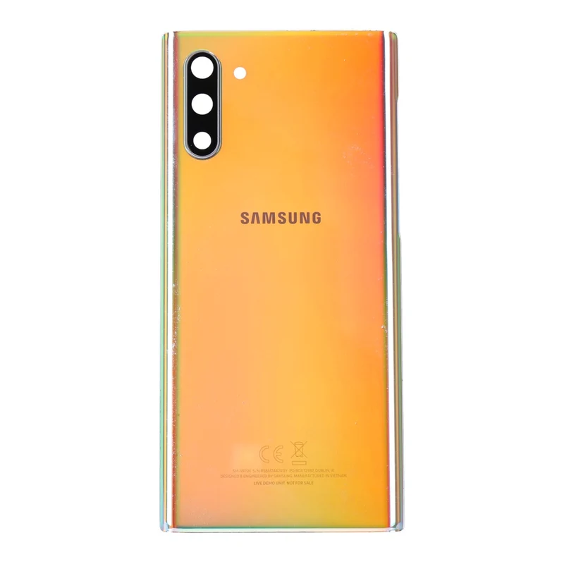 Samsung Galaxy Note 10 Backcover aura glow (N970) inkl. Kameraglas- Linse + Blitz Glas
