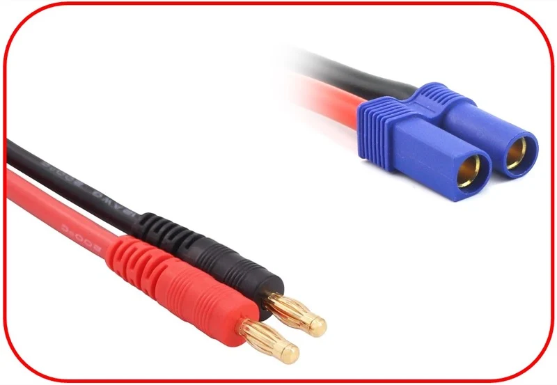 Absima Ladekabel 4mm Goldkontaktstecker - EC5 150mm