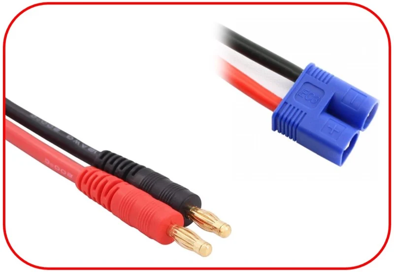 Absima Ladekabel 4mm Goldkontaktstecker - EC3 150mm