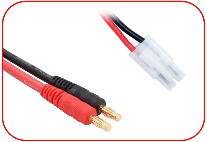 Absima Ladekabel 4mm Goldkontaktstecker - Tamiya 150mm