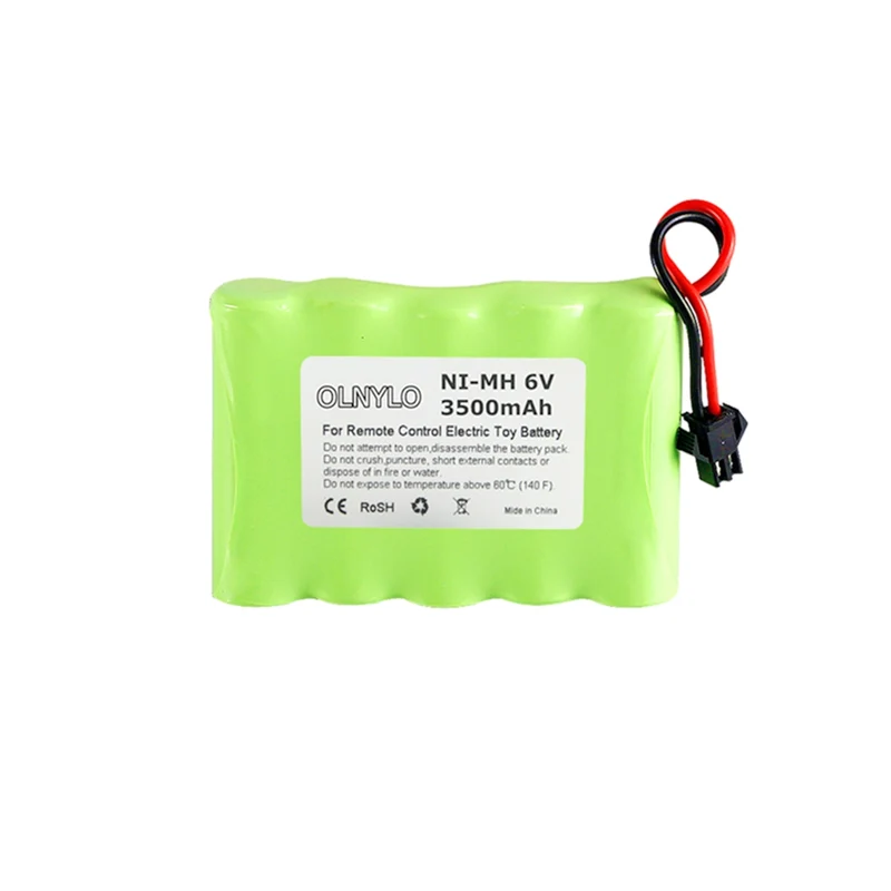 6v 3500mAh NIMH AkkuPack und Ladegerät Für RC Spielzeug Autos Boote Roboter Tanks Pistole AA 3000mAh 6v Akku Pack SM Stecker
