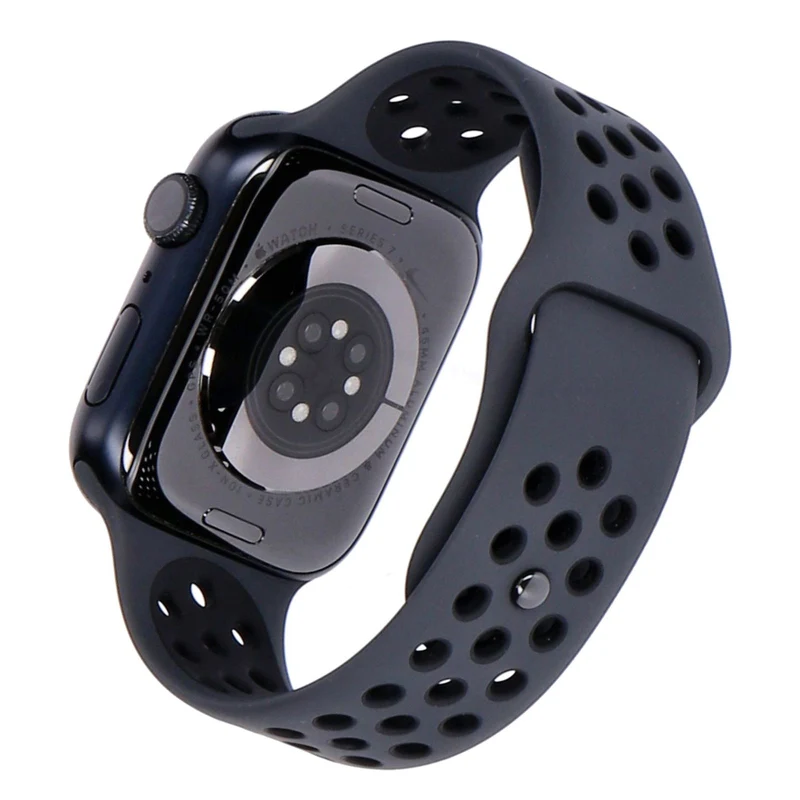 Apple Watch Series 7 Nike 45mm GPS Mitternacht Sportarmband anthrazit/schwarz