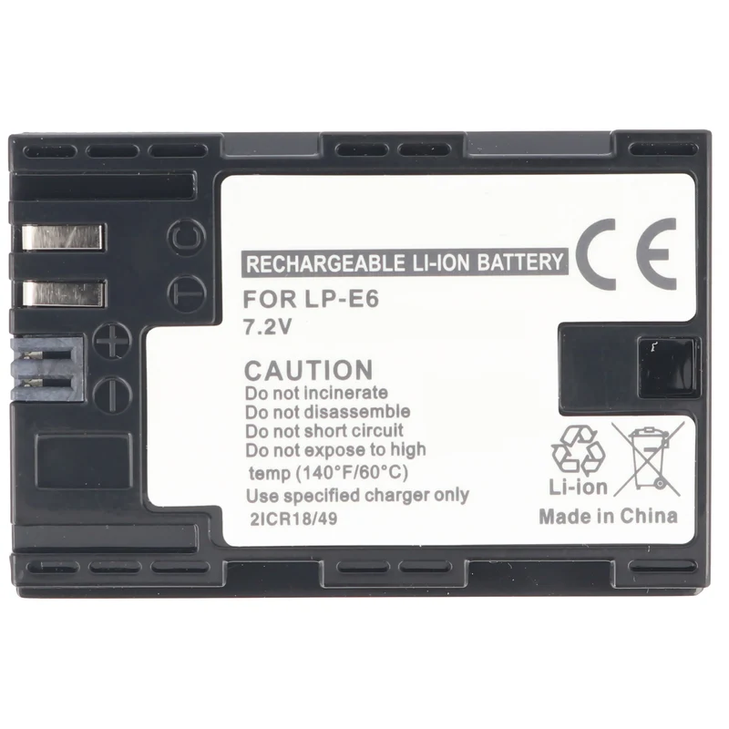 AccuCell Akku passend für Canon LP-E6, EOS 7D, EOS 5D MarkII, 1900mAh