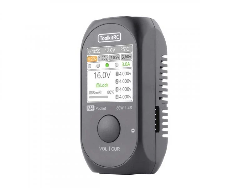 ToolkitRC M4 Pocket Ladegerät – DC Multifunktions-Ladegerät mit bis zu 80 W