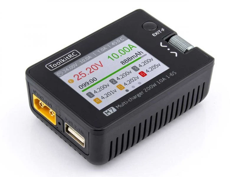ToolkitRC M7 Ladegerät – DC Multifunktions-Ladegerät mit bis zu 200 W