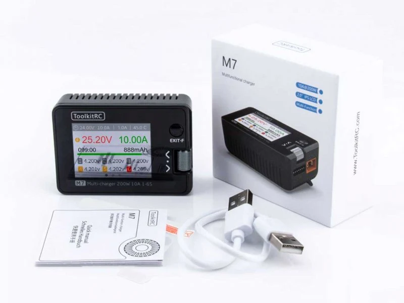 ToolkitRC M7 Ladegerät – DC Multifunktions-Ladegerät mit bis zu 200 W