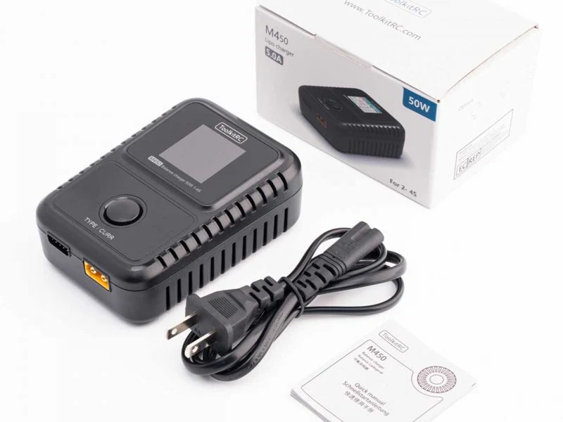ToolkitRC M450 Ladegerät – AC Multifunktions-Ladegerät mit bis zu 50 W