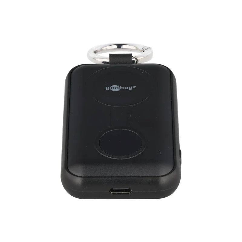 Goobay Wireless Powerbank für Apple Watch und AirPods, Mini-Powerbank, 5W, 2.500mAh, mit Schlüsselring