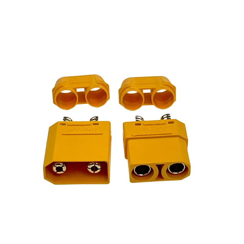 Mylipo XT90 - Amass Stecker/Buchse mit Endkappe (1 Paar)