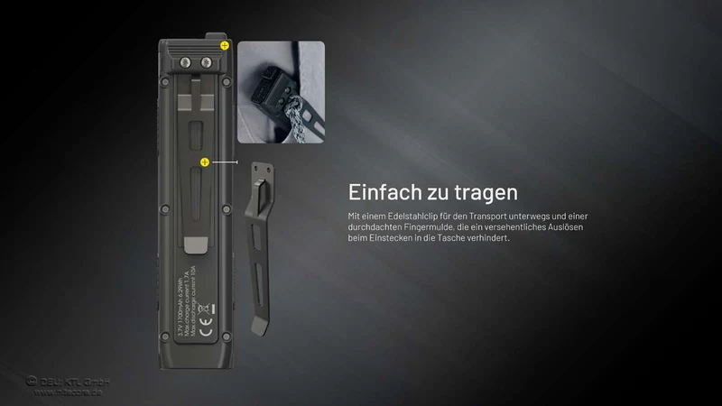Nitecore Taschenlampe EDC27 UHi - 3100 Lumen