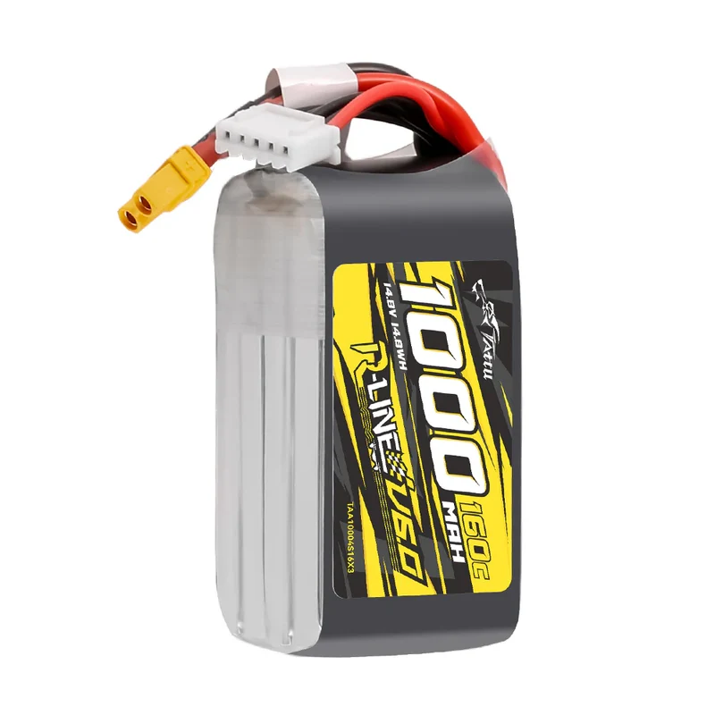Tattu R-Line Version 6.0 1000mAh 14,8V 160C 4S1P LiPo-Akkupack mit XT30-Stecker