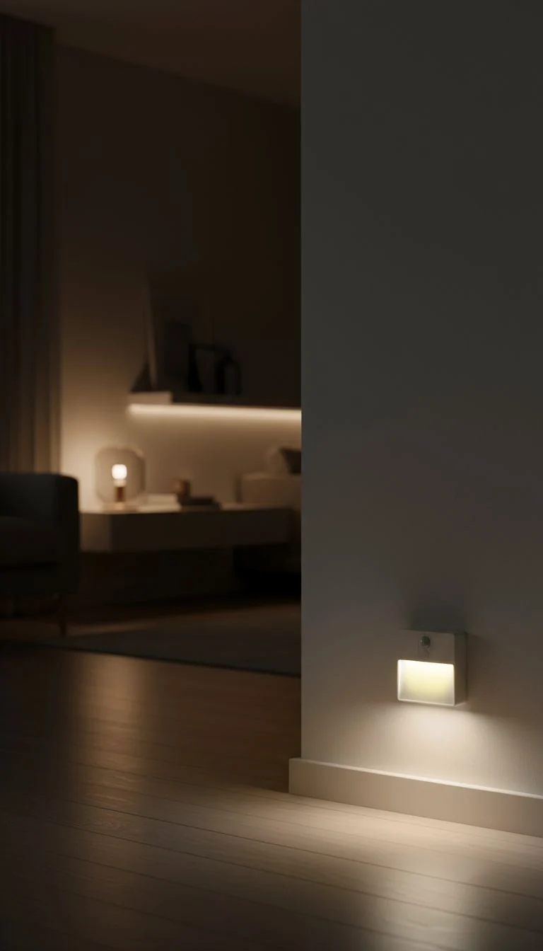 Ansmann Sensor-Nachtlicht NL5R – wiederaufladbares LED Orientierungslicht mit Bewegungsmelder