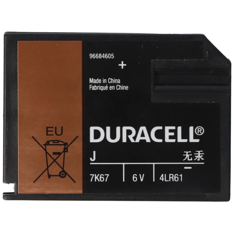 Duracell 7K67 Batterie Flatpack 4LR61 Alkaline Batterie 6 Volt, V4918, V4018, 5000394767102
