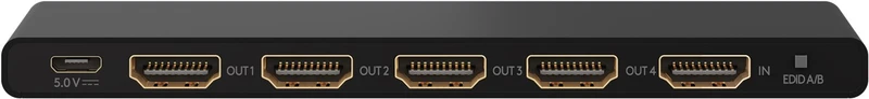 Goobay HDMI Splitter 1x HDMI™-Eingangssignal auf 4x HDMI™-Ausgänge auf, maximal 4K Ultra HD 2160p (60 Hz) möglich