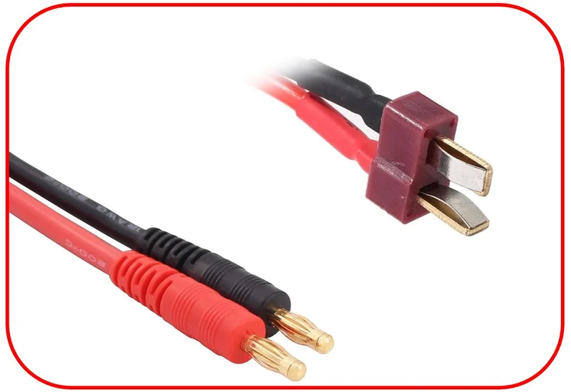 Absima Ladekabel 4mm Goldkontaktstecker - T-Plug 300mm