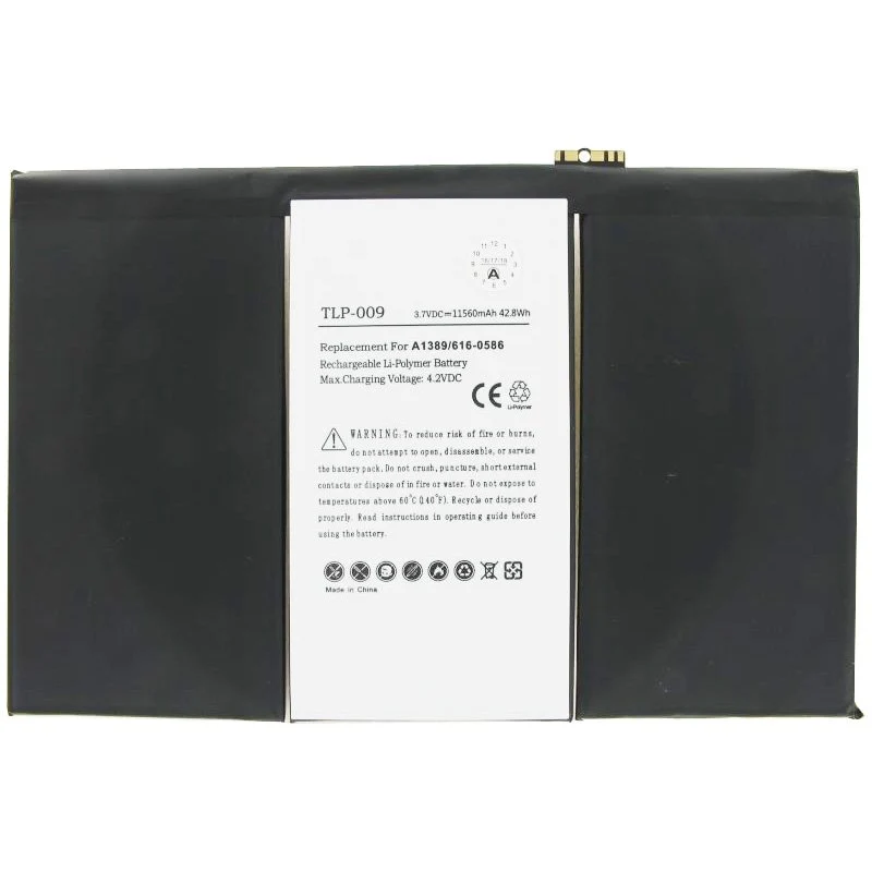 AccuCell Akku passend für den Apple iPad 3 Akku 616-0586, 616-0593, 616-0604, 969TA103H, 969TA110H, A1389