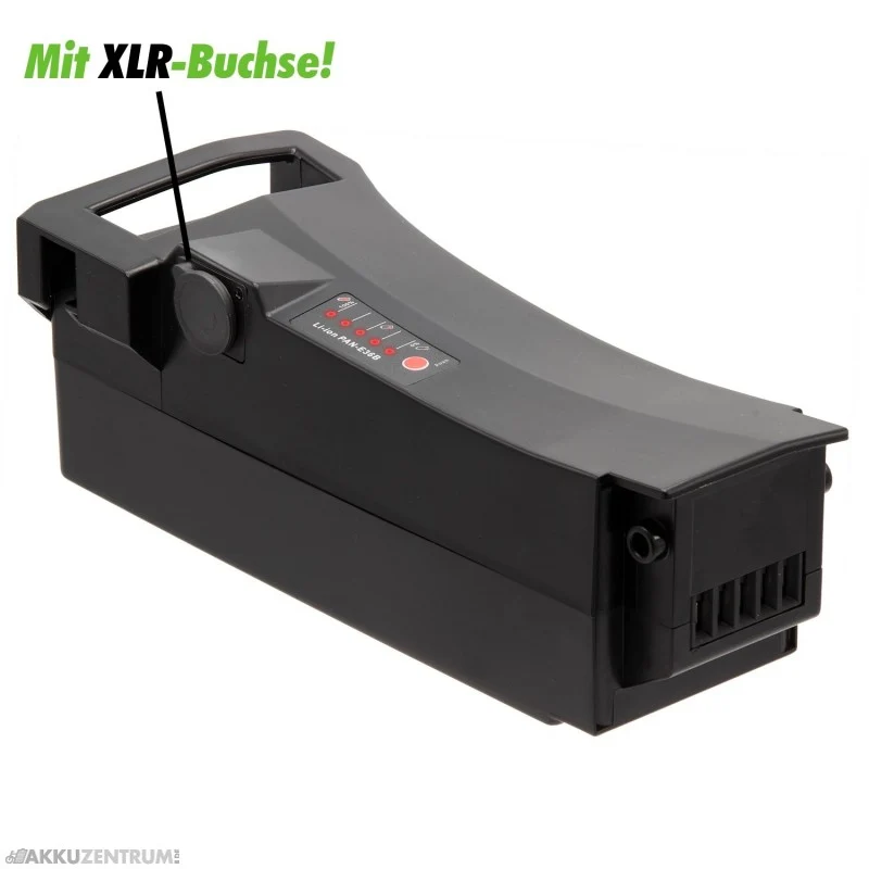 Maratron E-Bike Akku Ersatzakku für Impulse 2.0 – 37V / 10,4Ah – schwarz – mit XLR-Buchse - Sattelrohr