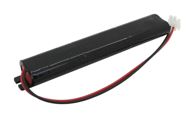 AccuCell Notleuchtenakku NiMH 7,2V 1500mAh L2x3 Mignon mit 200mm Kabel Stecker passend für Philips TrustSight Linear 3W 1 hour