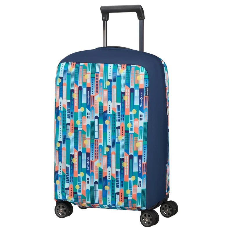 Samsonite Ta Revolution Foldable Funda protectora para maleta S - Funda para lluvia (city print)