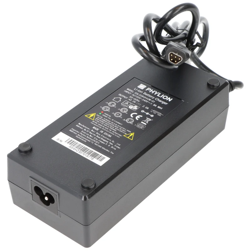 Phylion E-Bike Ladegerät Joycube Ladegerät 42,0V / 2,0A - 5-polig trapezförmig