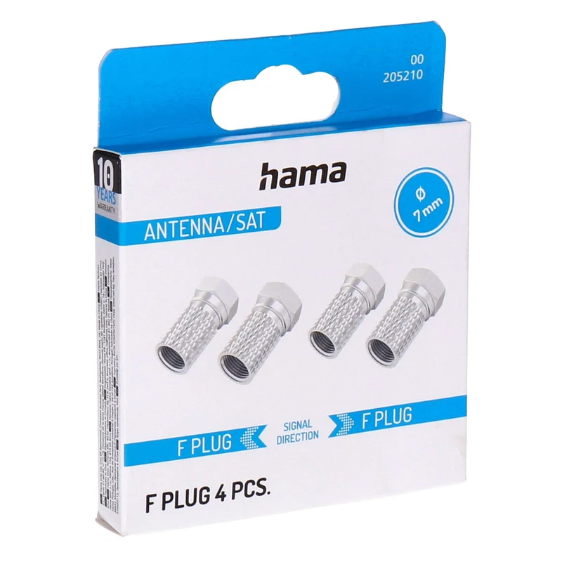 Hama 00205210 Koaxialstecker F-Typ 4 Stück(e)