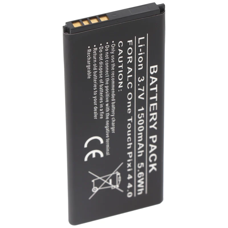 AccuCell Akku passend für den Alcatel One Touch Pixi 4 4.0 Akku TLi015M1, TLi015M7, OT-4034 3,8 Volt 1500mAh