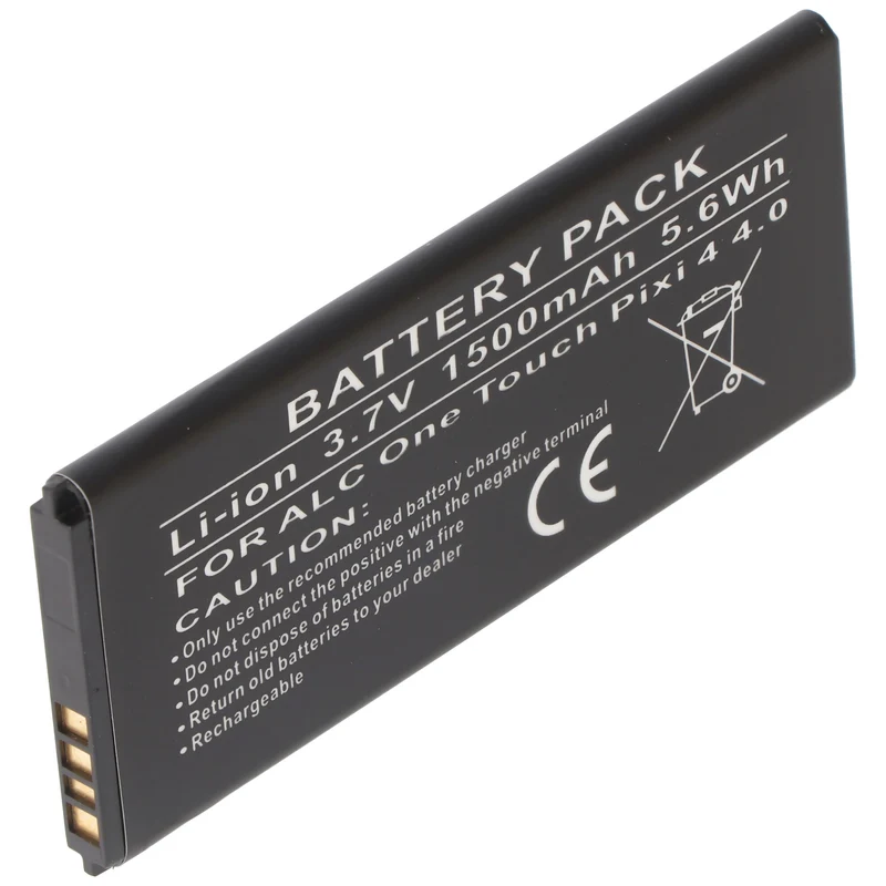 AccuCell Akku passend für den Alcatel One Touch Pixi 4 4.0 Akku TLi015M1, TLi015M7, OT-4034 3,8 Volt 1500mAh