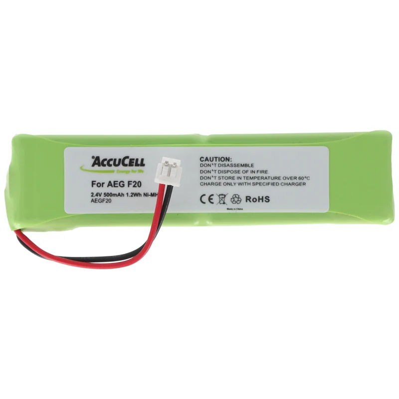 AccuCell Akku passend für Philips Monolith M9951B/01 2,4 Volt Akkupack für Monolith M9951B/01, fertiger Akkupack mit Kabel und Stecker