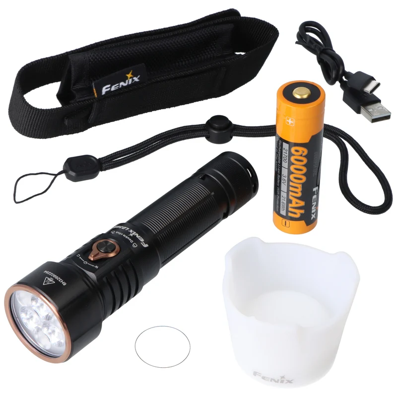 Fenix LD36R LED Taschenlampe – Weiß- & RGB-Licht, Schwarz, 3.600 Lumen
