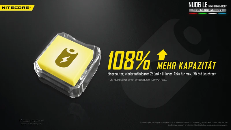 Nitecore Stirnlampe NU06LE - Signallampe