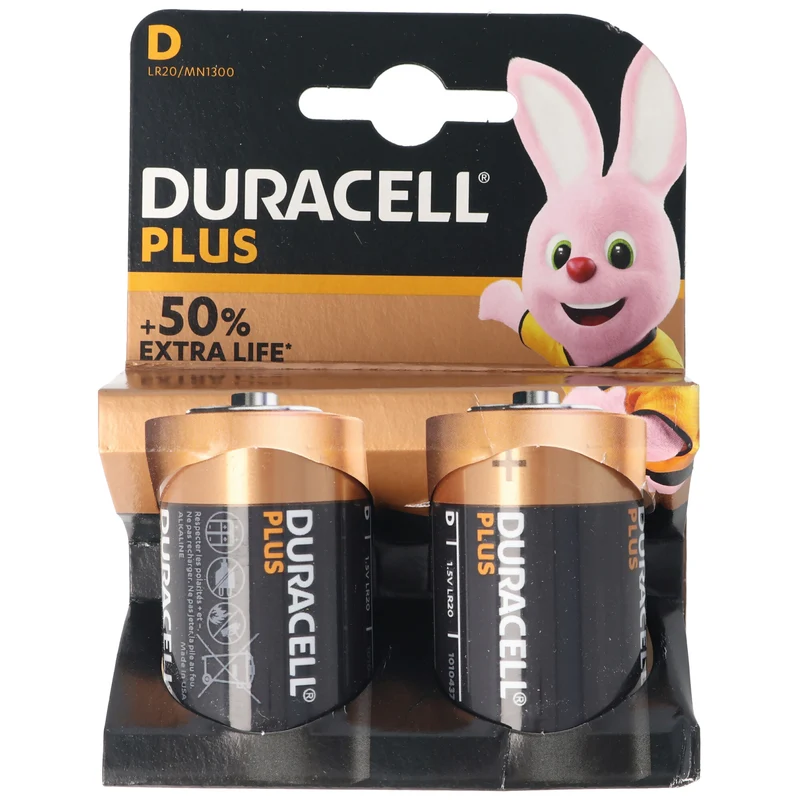 DURACELL Plus Mono/D/LR20 2er Pack