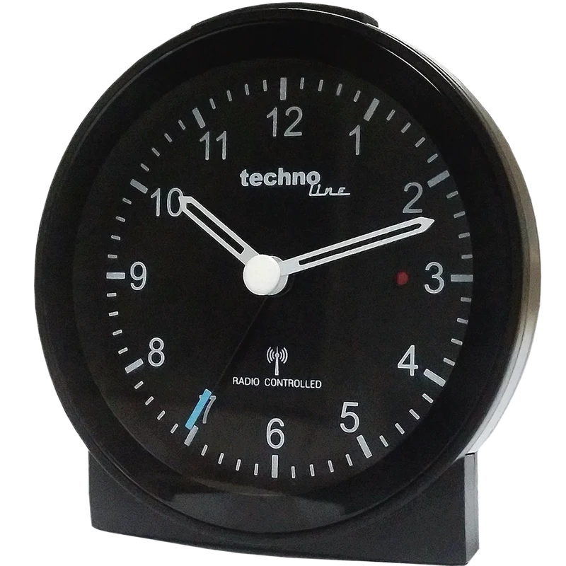 Technoline WT768 - Funkwecker mit Beleuchtung und Weckalarm mit Schlummerfunktion, Nachtleuchtende Zeiger