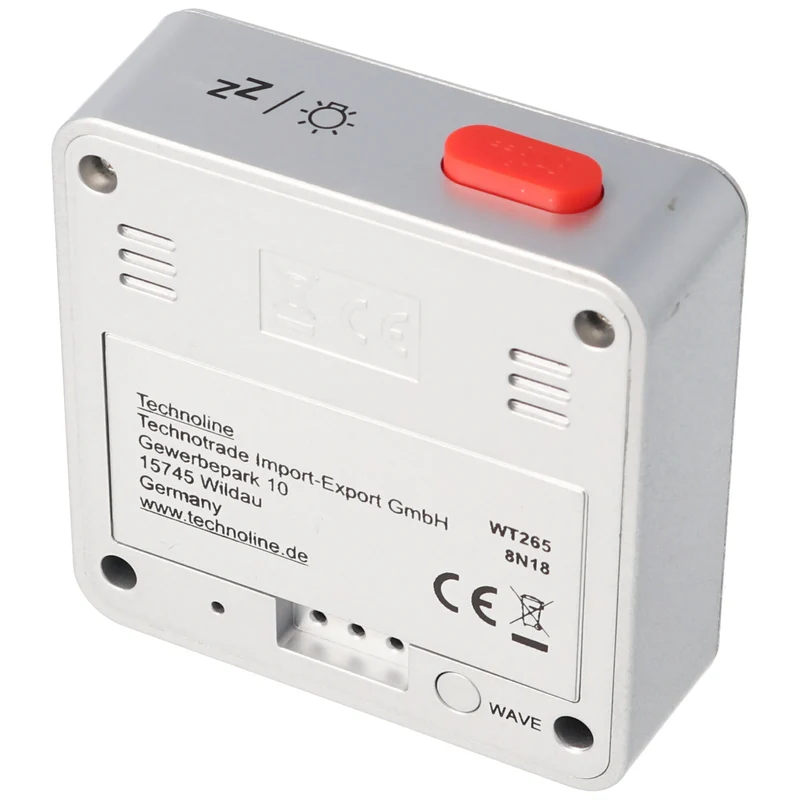 Technoline WT265 Funkwecker, Silber und super modern, handlich und überzeugend