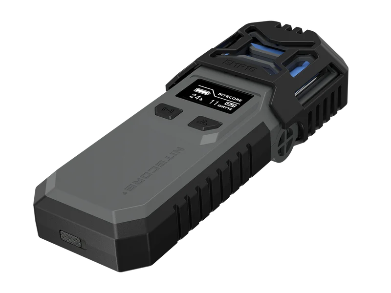 Nitecore EMR10, mobile Mückenabwehr, inklusive 2x NL2150 Akkus, mit Powerbankfunktion, wasserdicht IPX5, ideal für Camping, Outdoor und Angeln, inkl. 6x Mosquito-Schutz-Matten