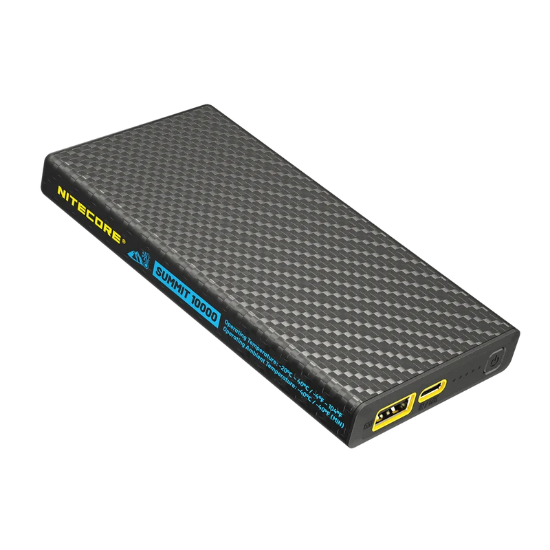Nitecore Powerbank SUMMIT10000, 10.000mAh Kapazität, kältebeständig, einsetzbar bis zu -40°C, inklusive kälteresistentes Zubehör