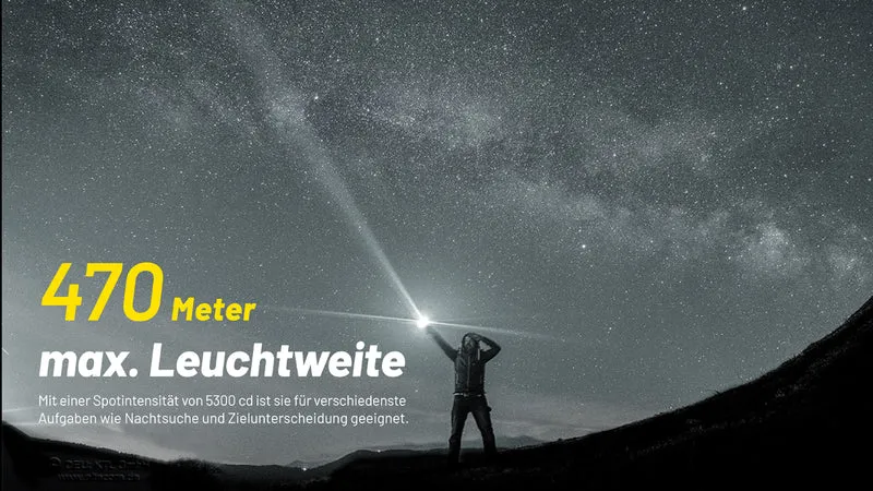Nitecore P23i LED-Taschenlampe mit 3000 Lumen, taktische LED-Taschenlampe, STROBE READY, inklusive 21700 5000mAh Li-Ion Akku
