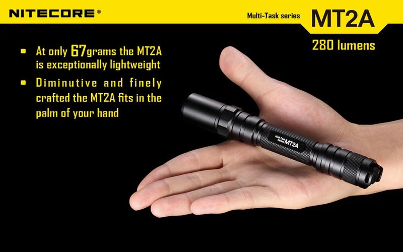 Nitecore MT2A LED Taschenlampe CREE XP-G2 R5 345 Lumen