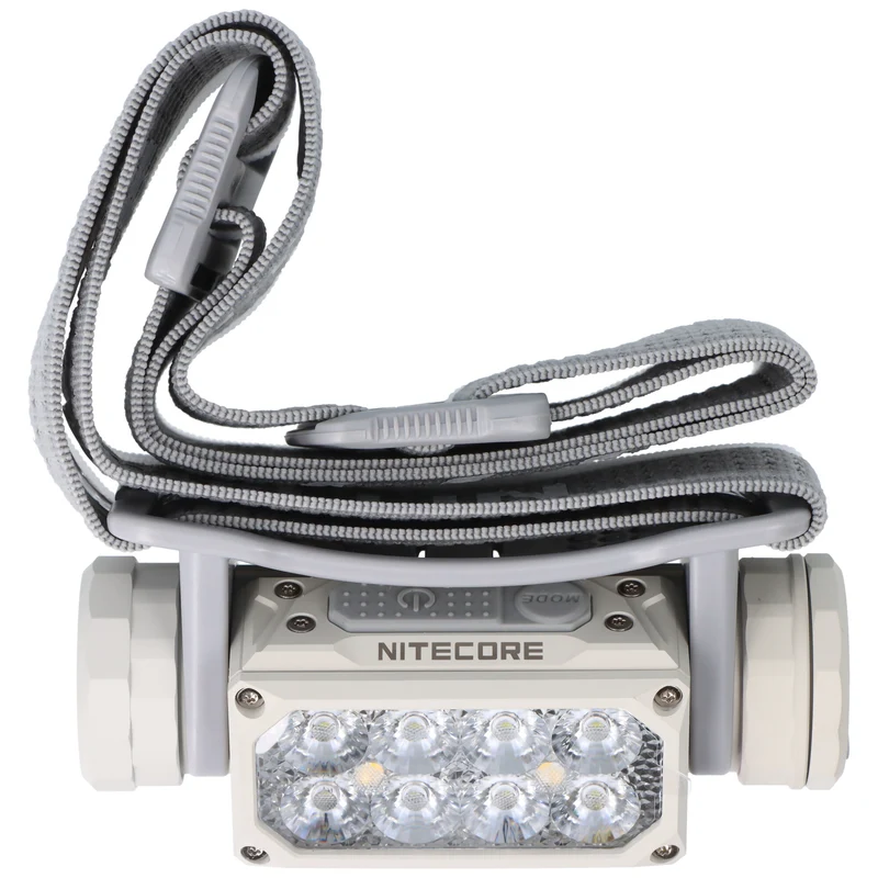 Nitecore HC65 UHE Stirnlampe mit bis zu 2000 Lumen, grau, 3 Lichtquellen, inkl. 18650 Li-Ion Akku 4000mAh