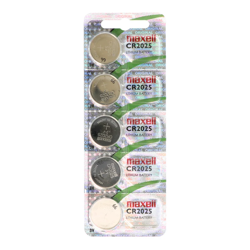 Maxell CR2025 Lithium Batterie IEC CR2025, 5er Set