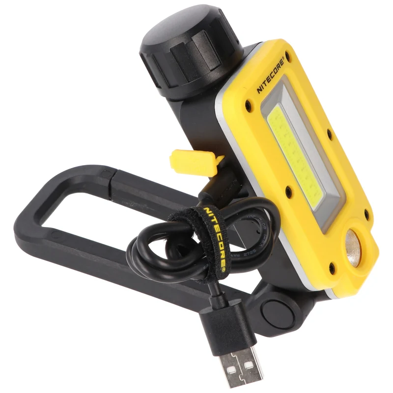 Nitecore NWL20 multifunktionale Arbeitsleuchte, 600 Lumen, COB-Flutlicht und LED-Spotlicht, mit Rotlicht, inklusive NL2150 21700 Li-Ion Akku