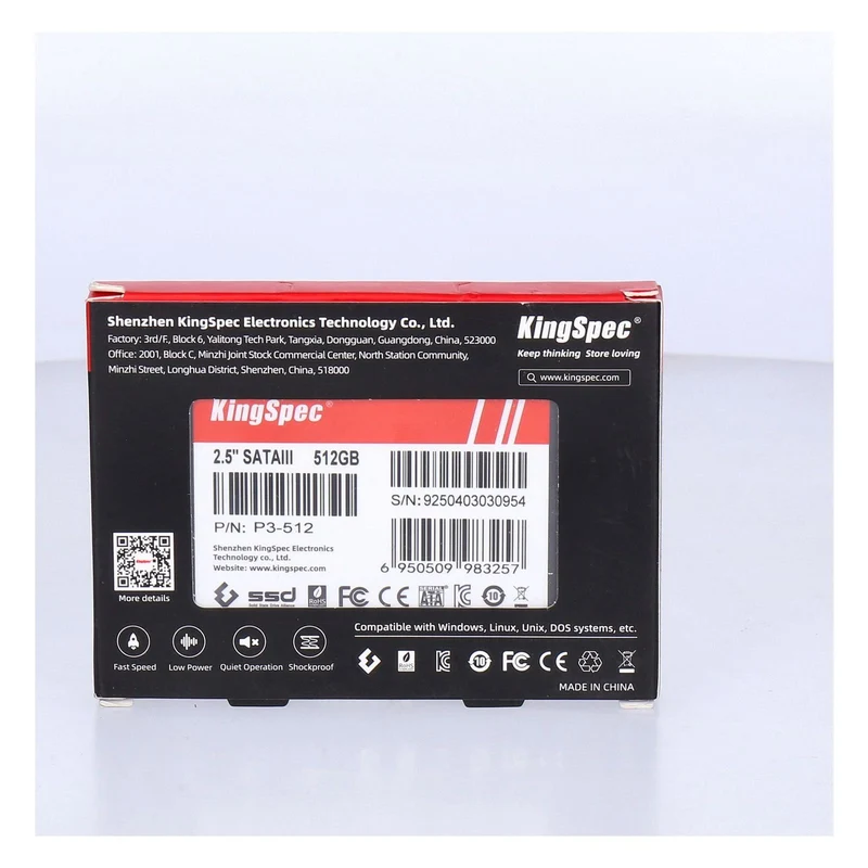 KingSpec int. 2.5" SATA III SSD 512GB