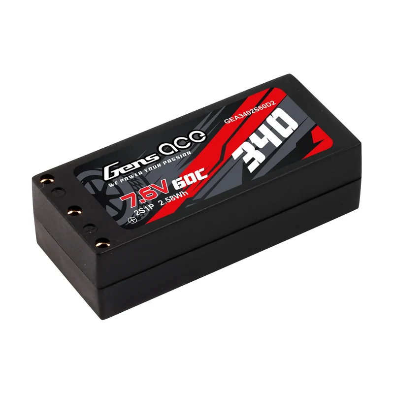 Gens Ace 340mAh 2S HV 60C LiPo-Akku mit XT60-Stecker
