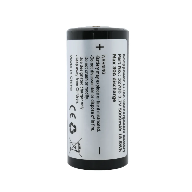 Keeppower 32700 - 5000mAh - 3,6V - max. 30A ohne PCB für SOFIRN IF30