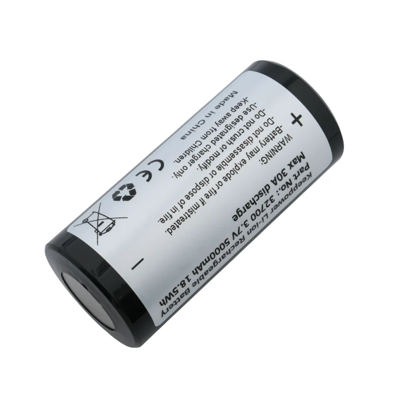 Keeppower 32700 - 5000mAh - 3,6V - max. 30A ohne PCB für SOFIRN IF30