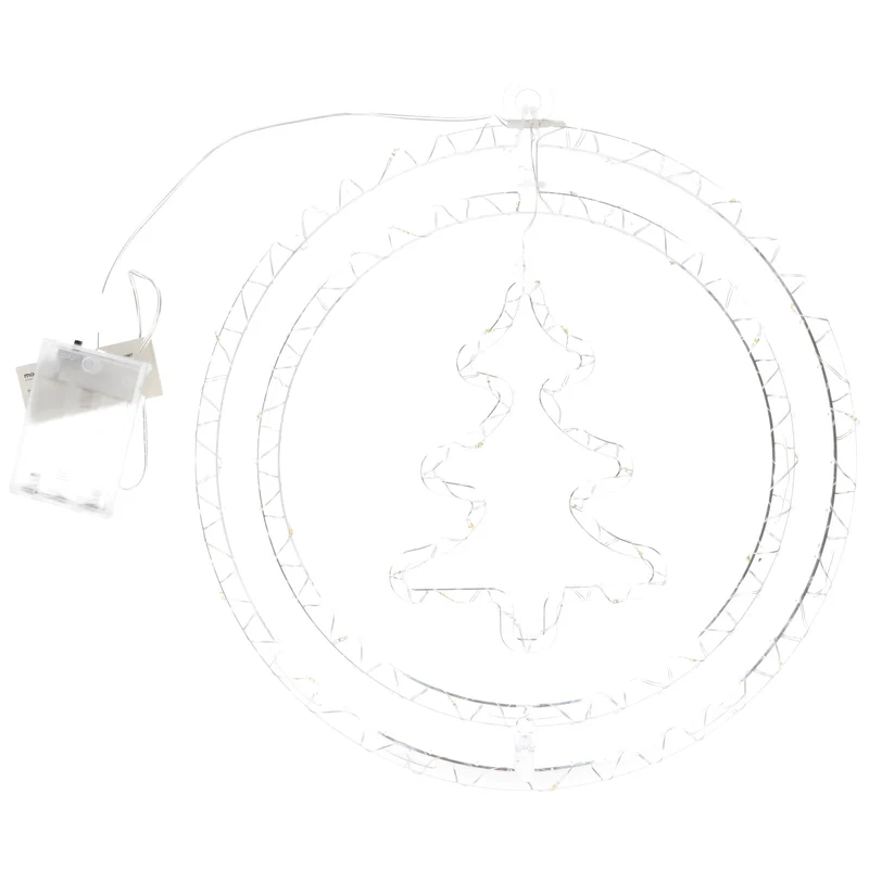 Modee LED Weihnachtsdeko Tannenbaum, 48 LEDs, batteriebetrieben, 80 cm
